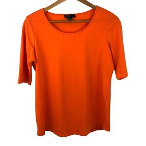 SOJO Women's Size P/M Orange Short Sleeve Shirt